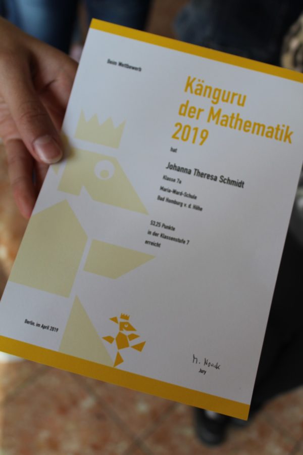 Du betrachtest gerade Känguru-Wettbewerb 2019/20