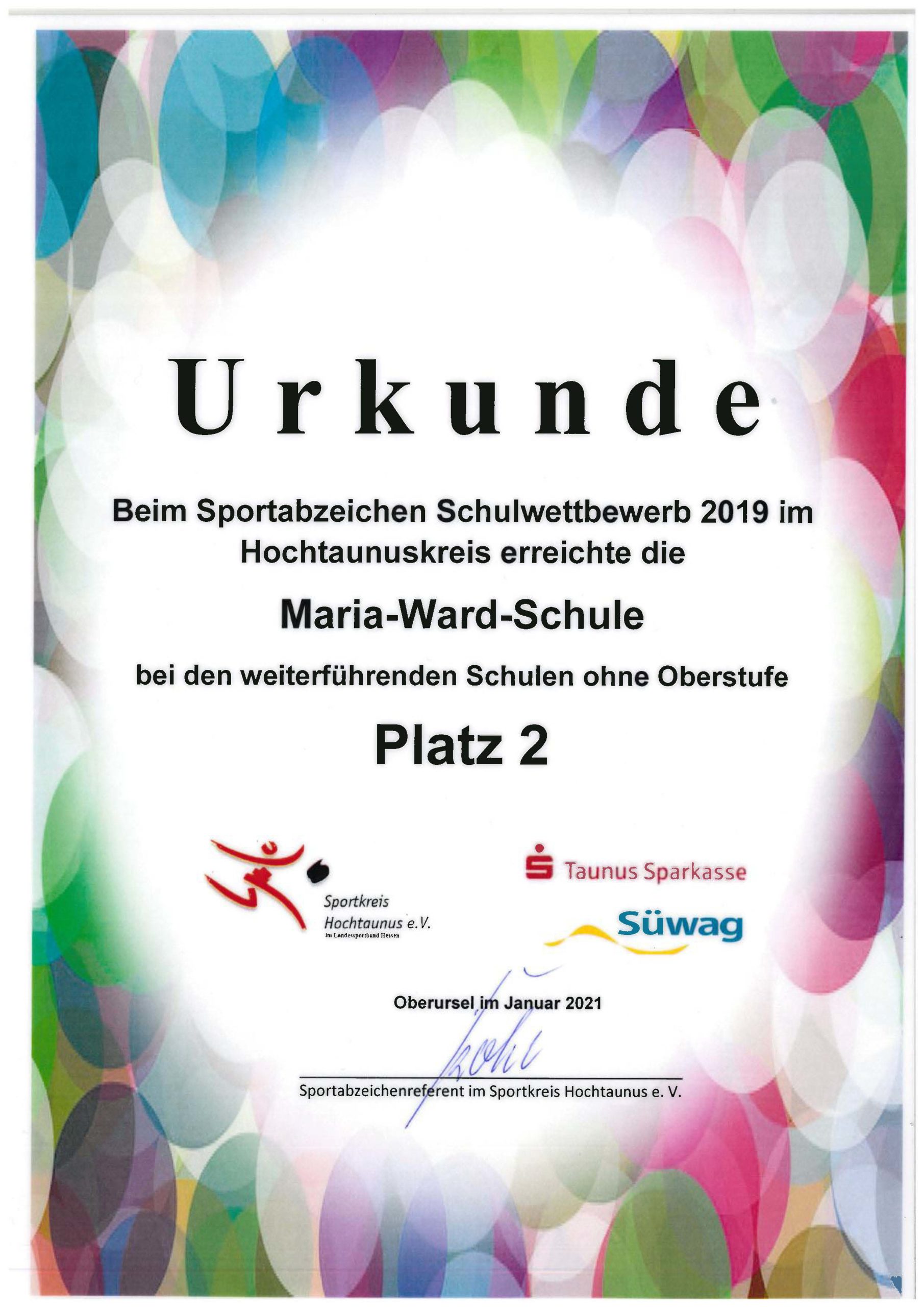Mehr über den Artikel erfahren Sportabzeichen 2019